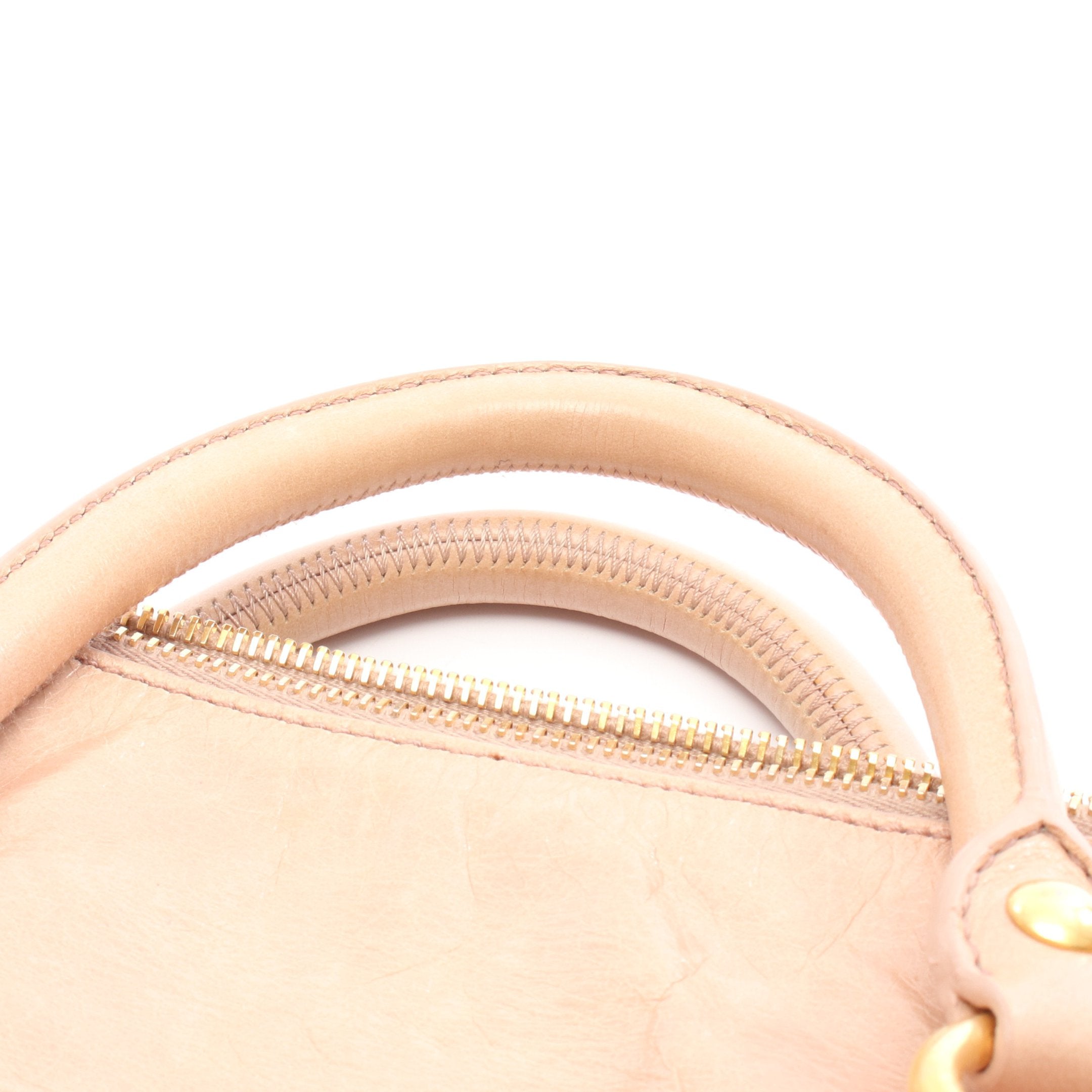 VITELLO LUX サイドリボン ハンドバッグ レザー ピンク 2WAY ミュウ