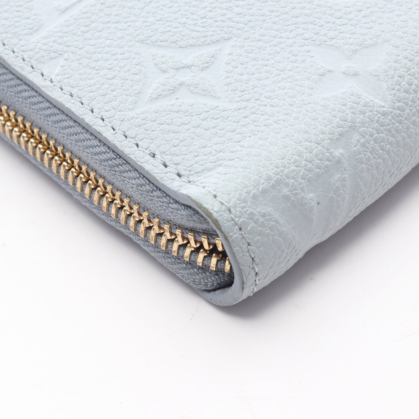 ジッピーウォレット モノグラムアンプラント ブルーアワー ラウンドファスナー長財布 レザー ブルーグレー ルイヴィトン 財布・小物 LOUIS VUITTON