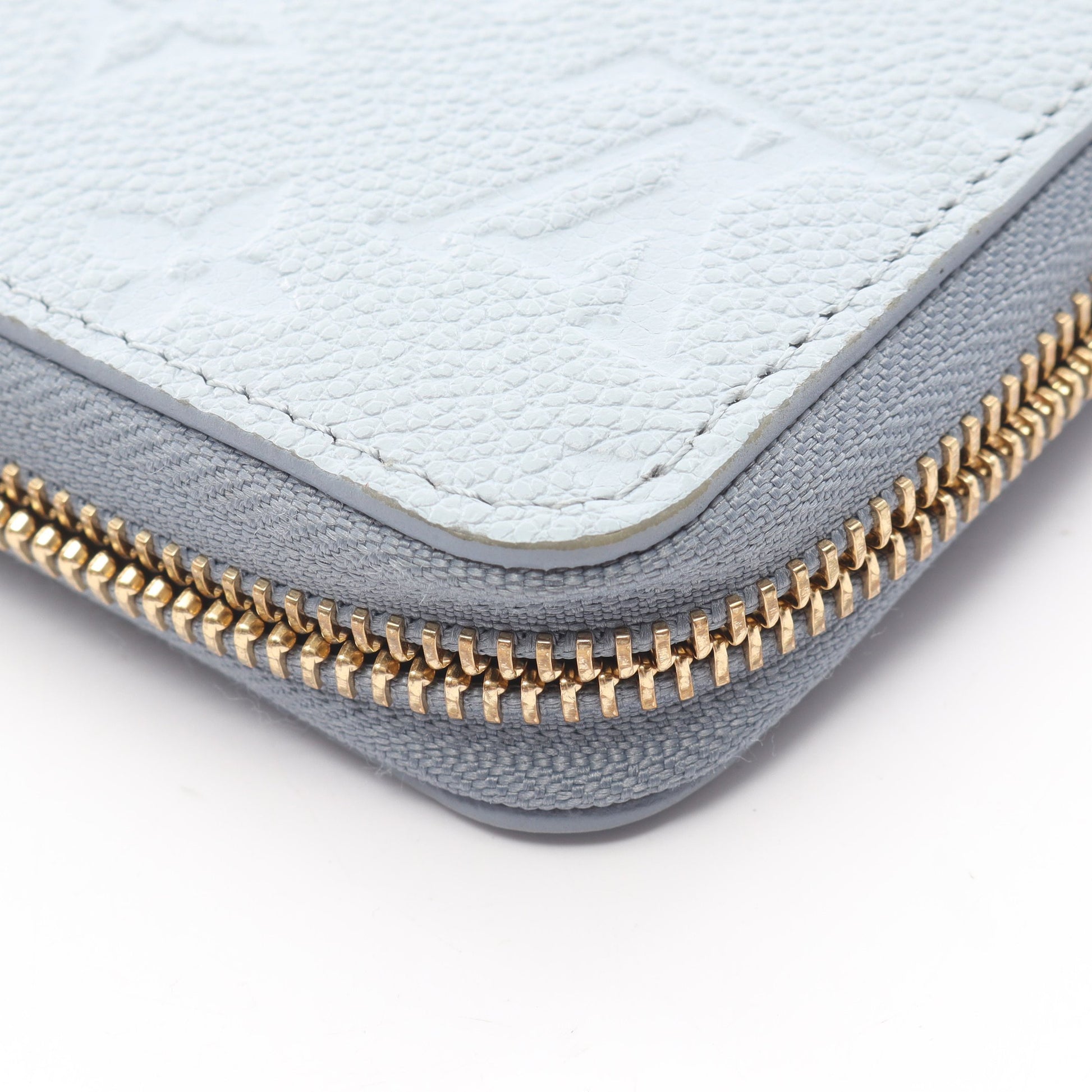 ジッピーウォレット モノグラムアンプラント ブルーアワー ラウンドファスナー長財布 レザー ブルーグレー ルイヴィトン 財布・小物 LOUIS VUITTON