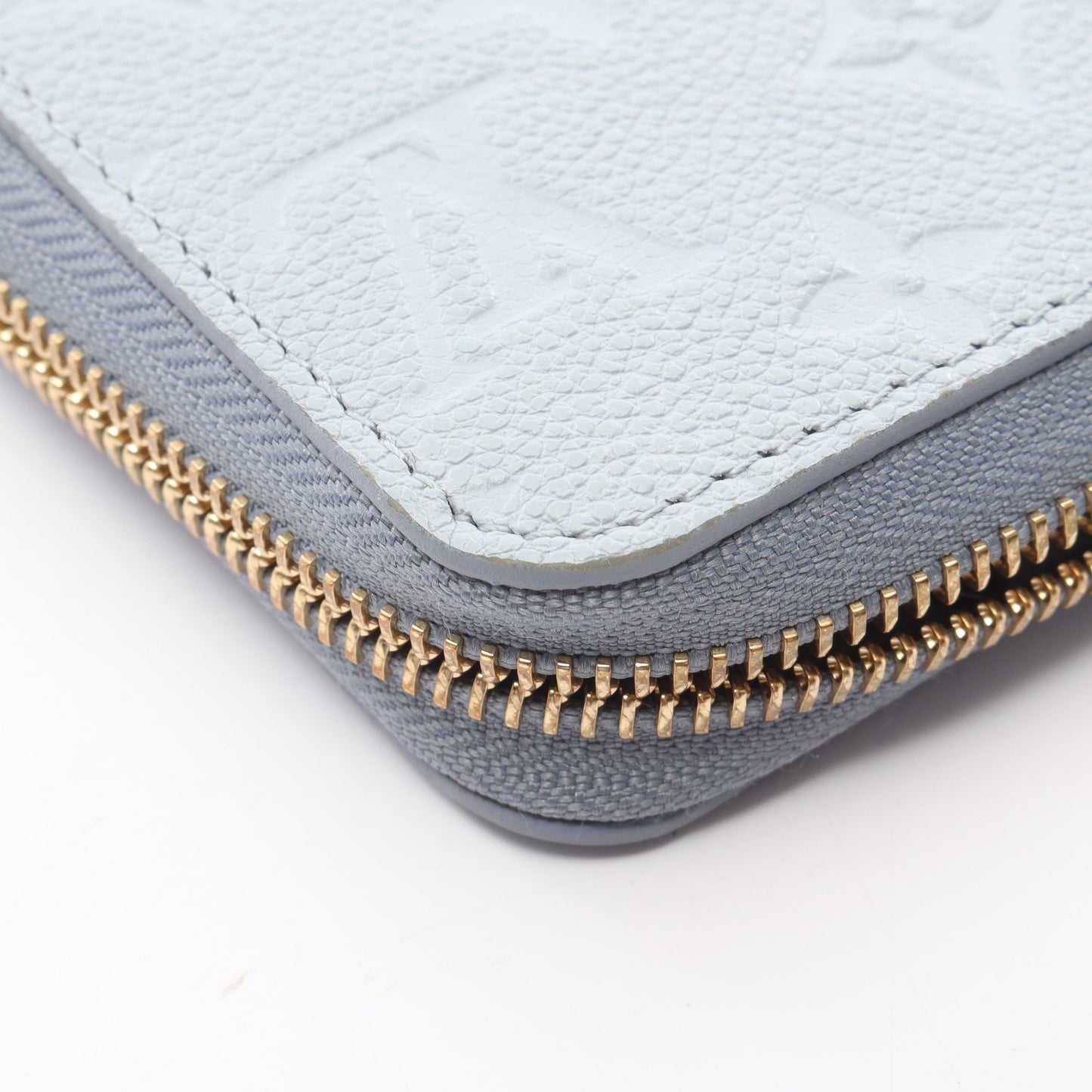 ジッピーウォレット モノグラムアンプラント ブルーアワー ラウンドファスナー長財布 レザー ブルーグレー ルイヴィトン 財布・小物 LOUIS VUITTON