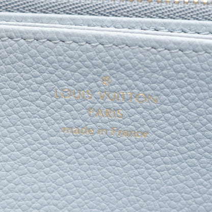 ジッピーウォレット モノグラムアンプラント ブルーアワー ラウンドファスナー長財布 レザー ブルーグレー ルイヴィトン 財布・小物 LOUIS VUITTON
