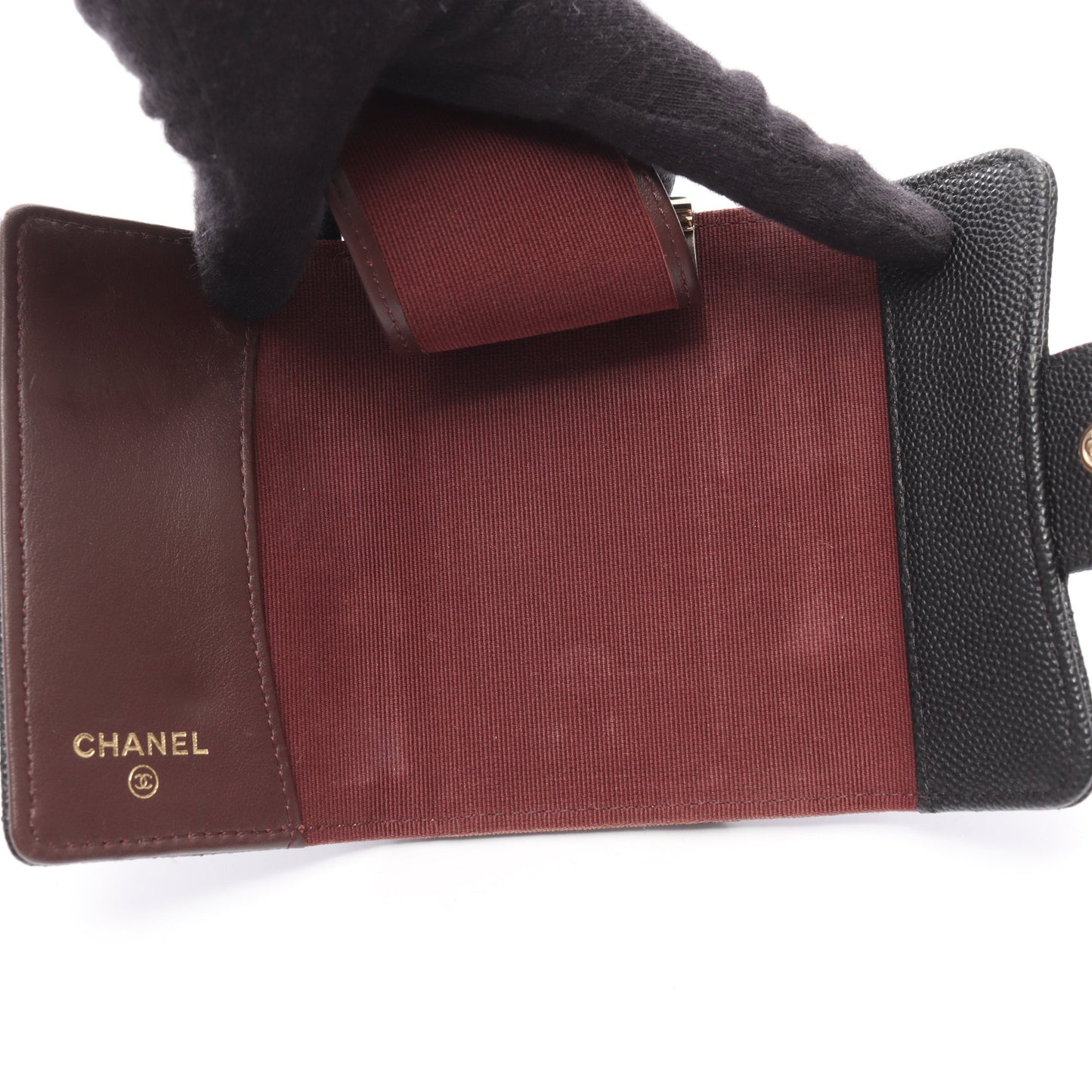 マトラッセ キーケース キャビアスキン ブラック ゴールド金具 シャネル 財布・小物 CHANEL