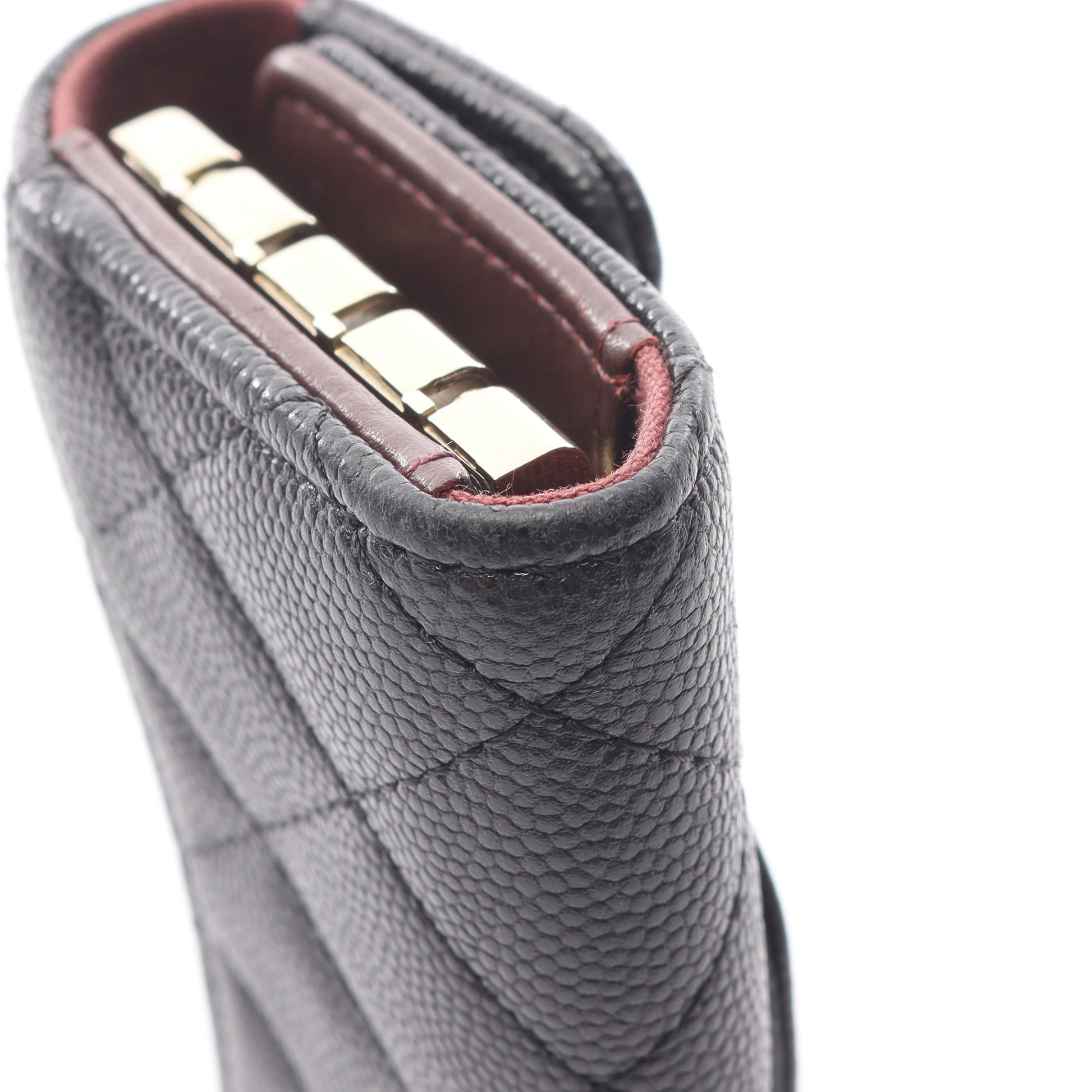 マトラッセ キーケース キャビアスキン ブラック ゴールド金具 シャネル 財布・小物 CHANEL
