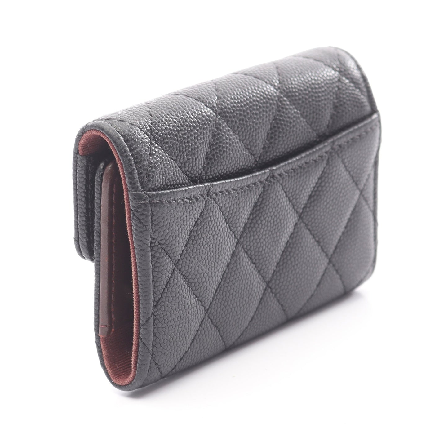 マトラッセ キーケース キャビアスキン ブラック ゴールド金具 シャネル 財布・小物 CHANEL