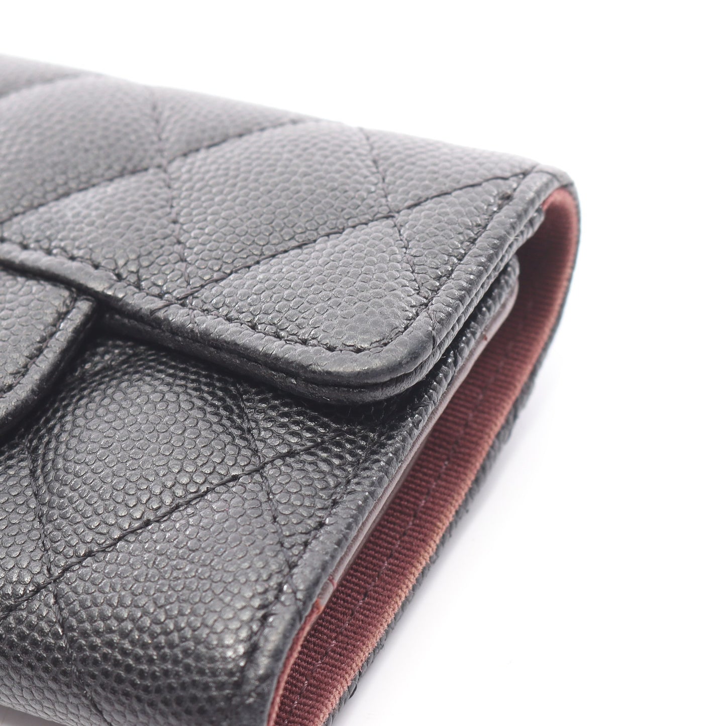 マトラッセ キーケース キャビアスキン ブラック ゴールド金具 シャネル 財布・小物 CHANEL