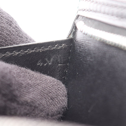 ベアンスフレ 二つ折り長財布 ボックスカーフ ブラック シルバー金具 □H刻印 エルメス 財布・小物 HERMES