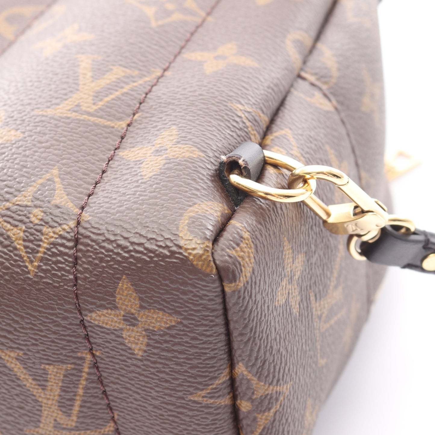 パームスプリングス バックパック ミニ モノグラム バックパック リュックサック PVC レザー ブラウン ブラック ルイヴィトン バッグ LOUIS VUITTON