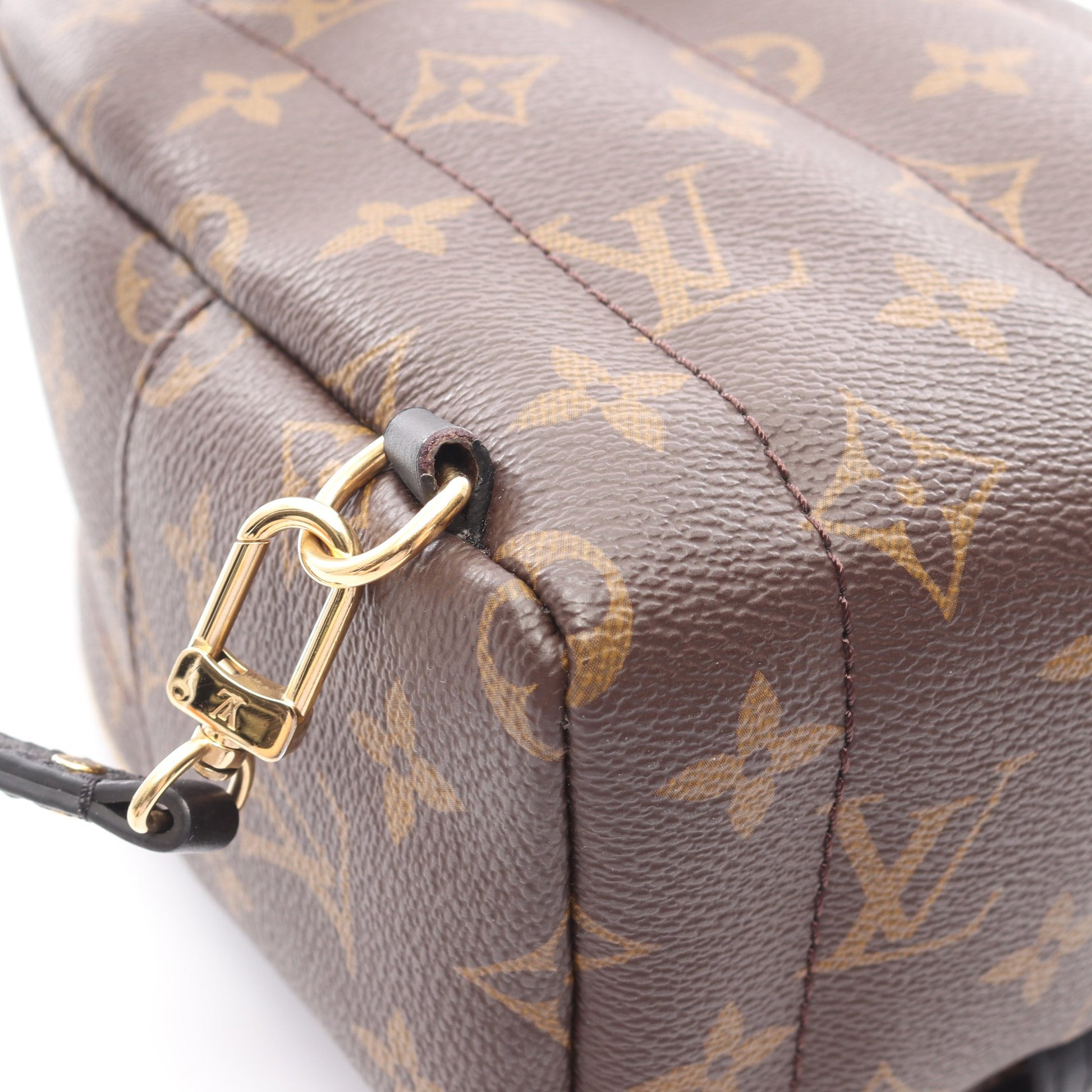 パームスプリングス バックパック ミニ モノグラム バックパック リュックサック PVC レザー ブラウン ブラック ルイヴィトン バッグ LOUIS VUITTON