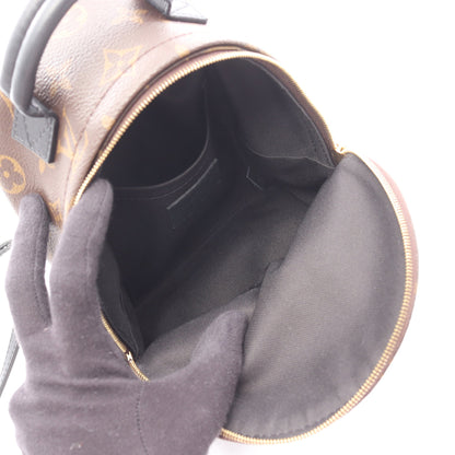 パームスプリングス バックパック ミニ モノグラム バックパック リュックサック PVC レザー ブラウン ブラック ルイヴィトン バッグ LOUIS VUITTON