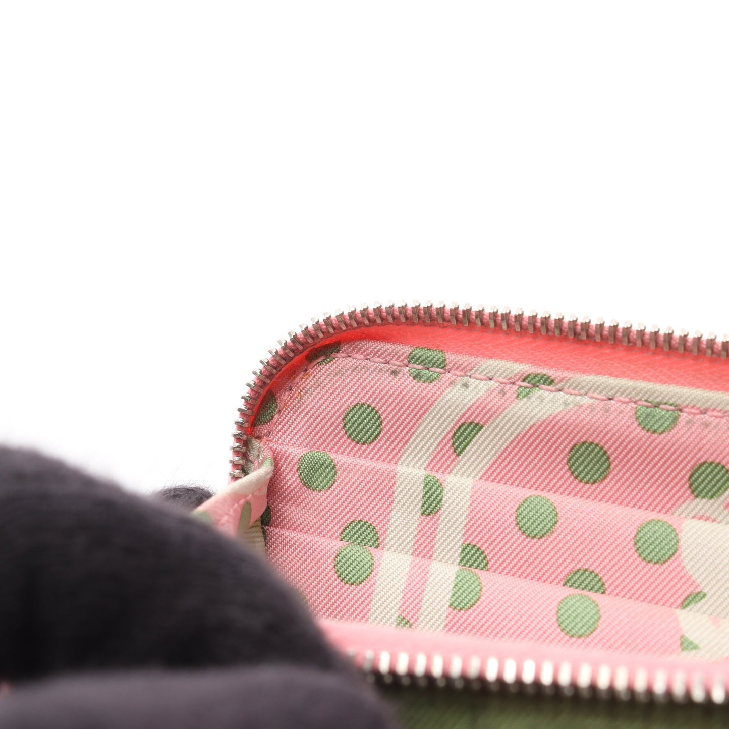 アザップコンパクト シルクイン ローズコンフェッティ ラウンドファスナー財布 ヴォーエプソン ピンク シルバー金具 Y刻印 エルメス 財布・小物 HERMES