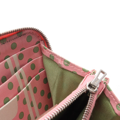 アザップコンパクト シルクイン ローズコンフェッティ ラウンドファスナー財布 ヴォーエプソン ピンク シルバー金具 Y刻印 エルメス 財布・小物 HERMES