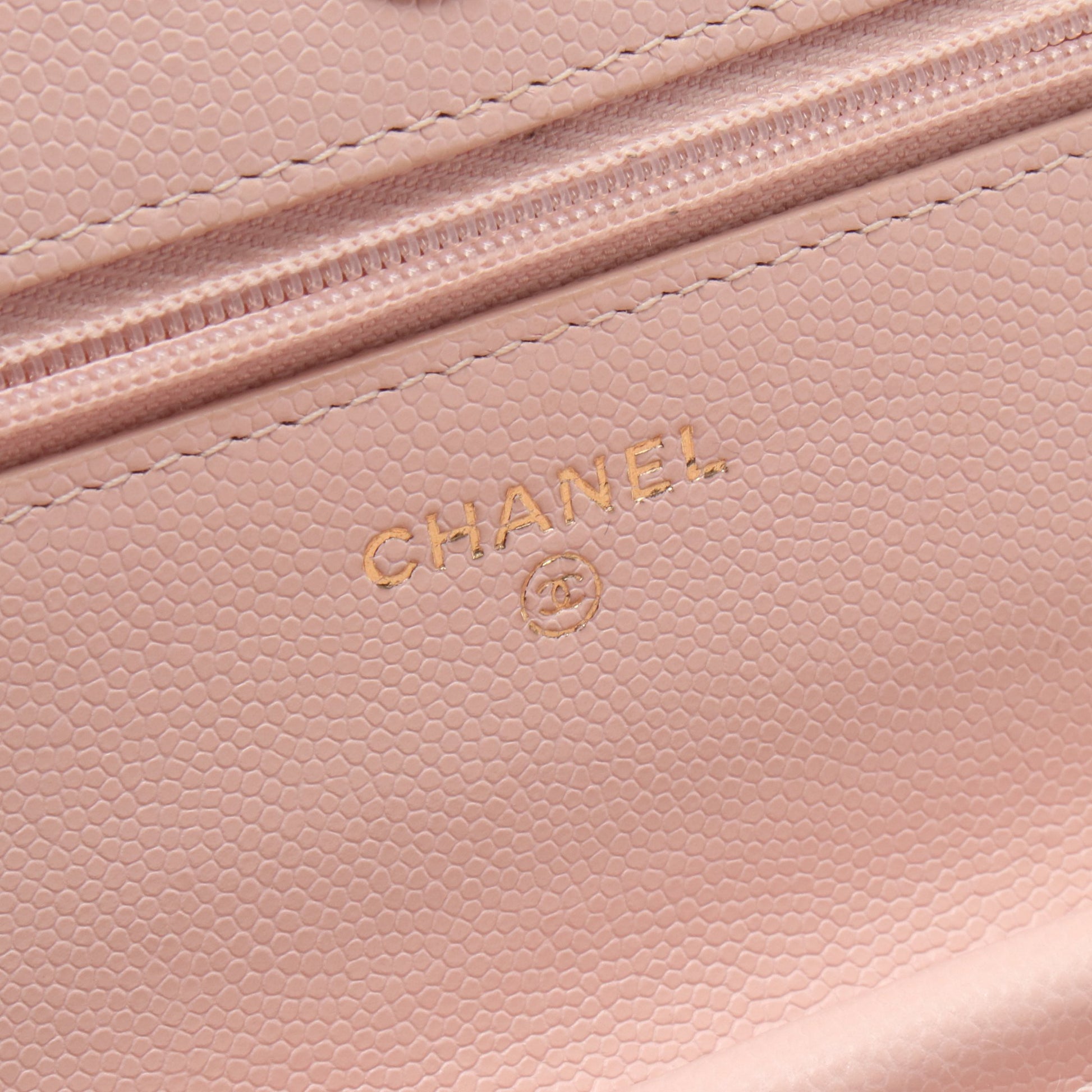 マトラッセ チェーンウォレット キャビアスキン ライトピンク ゴールド金具 シャネル バッグ CHANEL