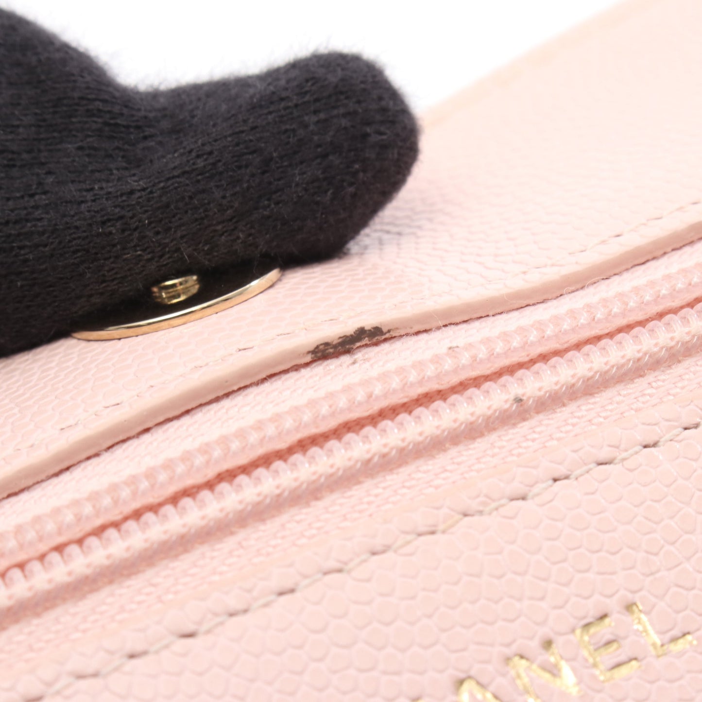 マトラッセ チェーンウォレット キャビアスキン ライトピンク ゴールド金具 シャネル バッグ CHANEL