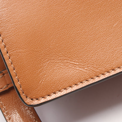 Tタイムレス ショルダーバッグ レオパード柄 ハラコ レザー ブラウン 2WAY トッズ バッグ TOD'S