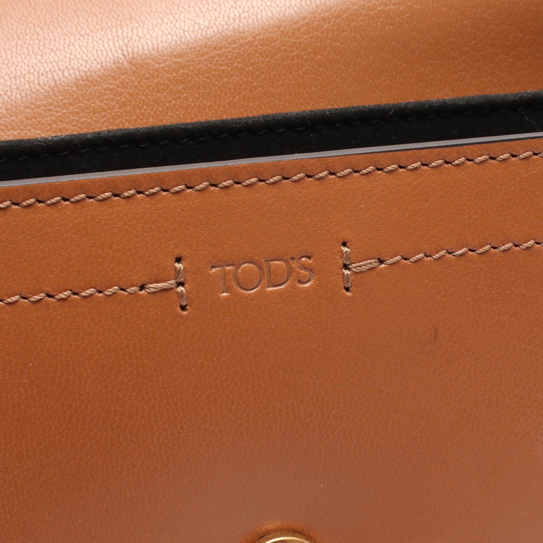 Tタイムレス ショルダーバッグ レオパード柄 ハラコ レザー ブラウン