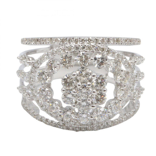 ダイヤモンド リング リング 指輪 K18WG ダイヤモンド ホワイトゴールド クリア ノーブランドジュエリー アクセサリー NO BRAND JEWELRY