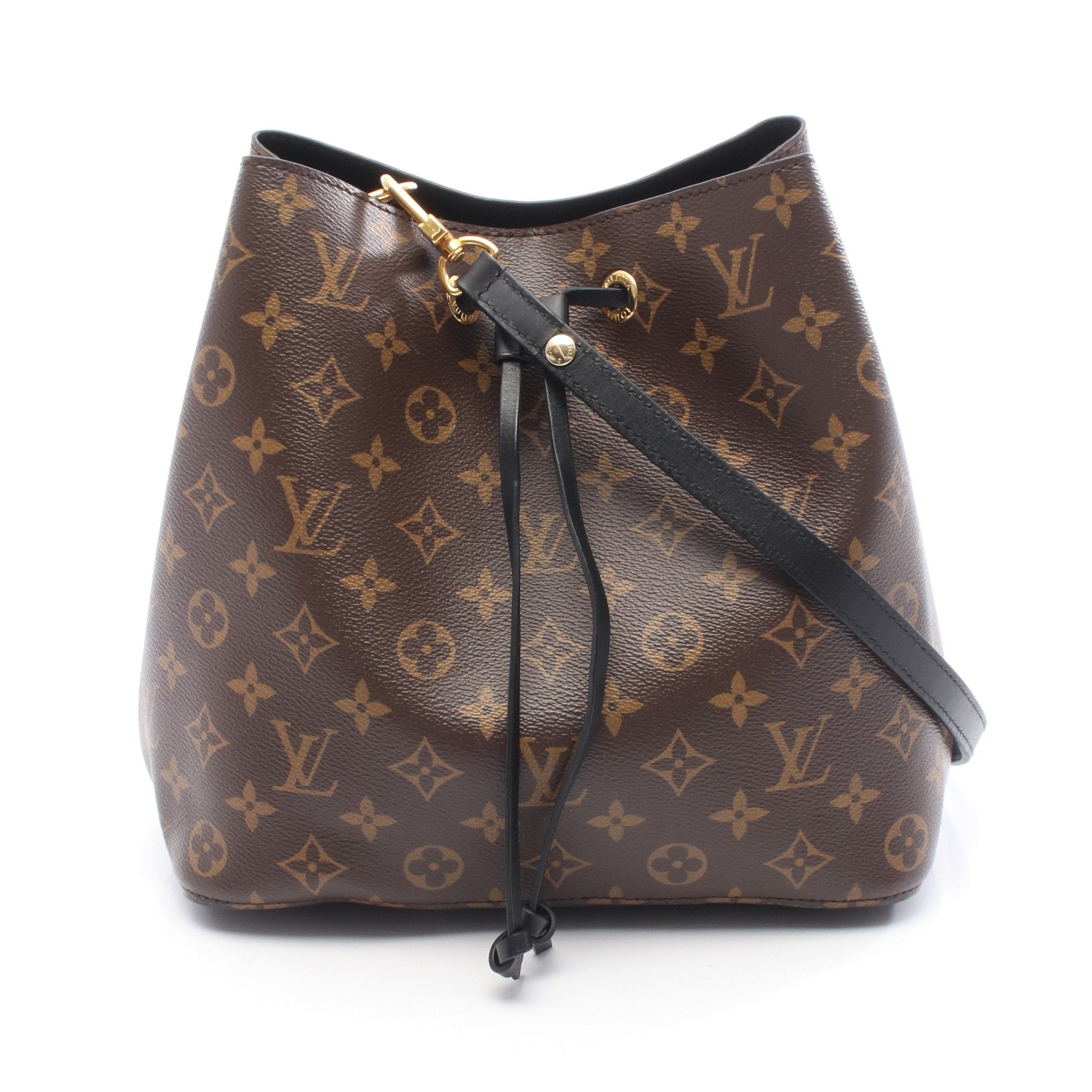 ネオノエ モノグラム ノワール ショルダーバッグ PVC レザー ブラウン