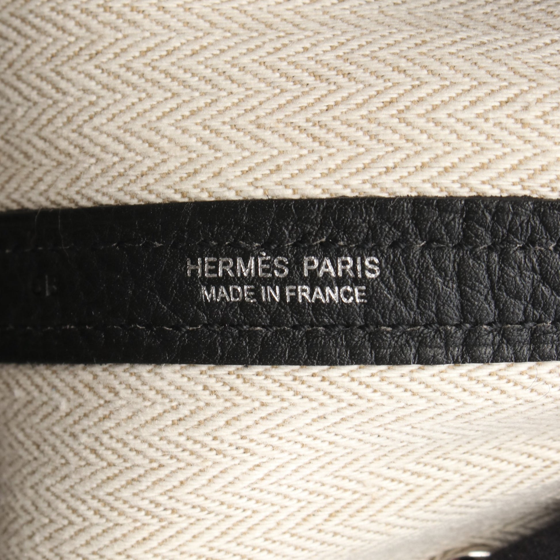 ガーデンパーティPM ハンドバッグ トートバッグ ネゴンダ ブラック シルバー金具 C刻印 エルメス バッグ HERMES