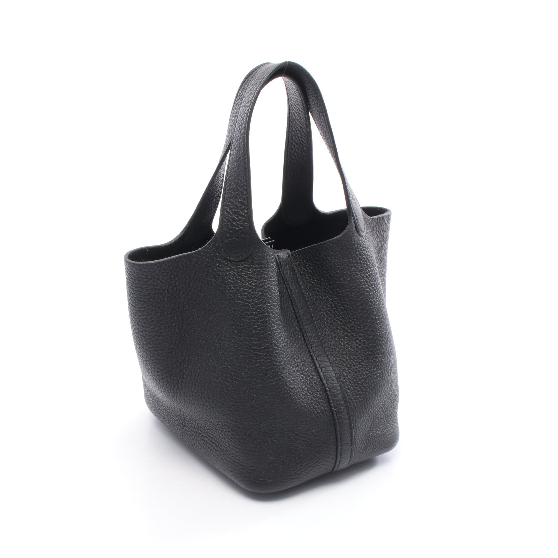 ピコタンロックPM ハンドバッグ トリヨンクレマンス ブラック ブラック金具 Z刻印 エルメス バッグ HERMES
