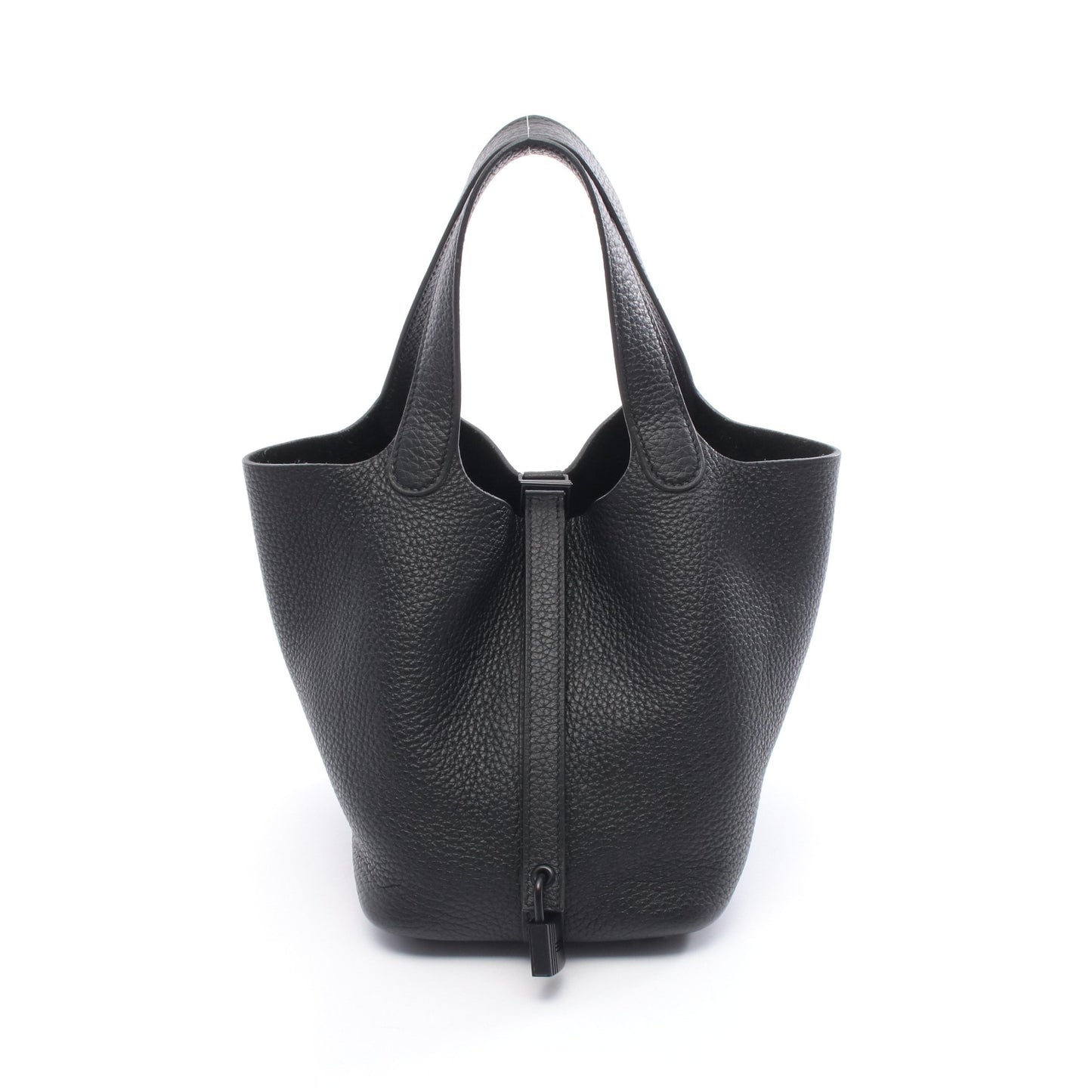 ピコタンロックPM ハンドバッグ トリヨンクレマンス ブラック ブラック金具 Z刻印 エルメス バッグ HERMES