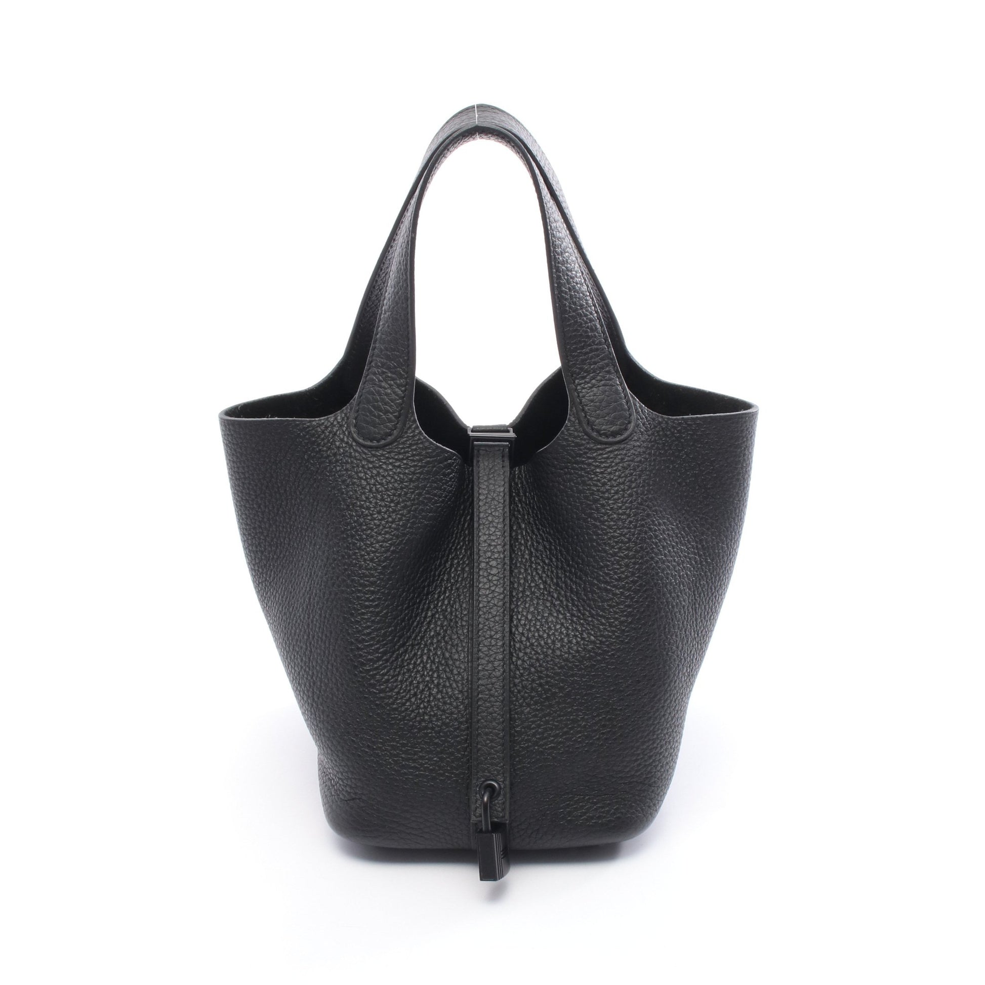 ピコタンロックPM ハンドバッグ トリヨンクレマンス ブラック ブラック金具 Z刻印 エルメス バッグ HERMES