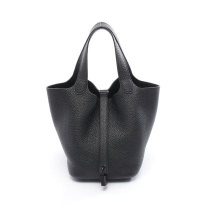 ピコタンロックPM ハンドバッグ トリヨンクレマンス ブラック ブラック金具 Z刻印 エルメス バッグ HERMES