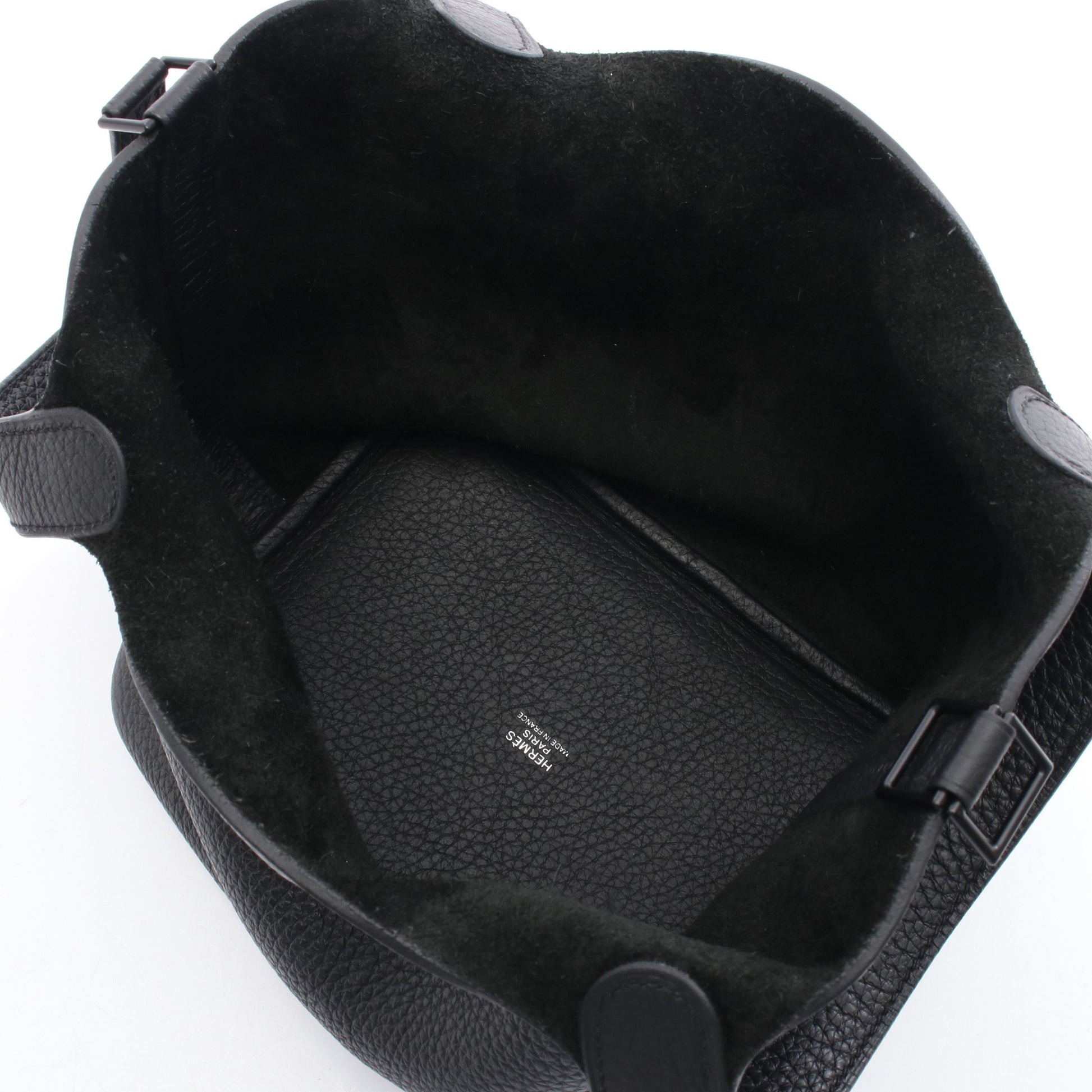 ピコタンロックPM ハンドバッグ トリヨンクレマンス ブラック ブラック金具 Z刻印 エルメス バッグ HERMES