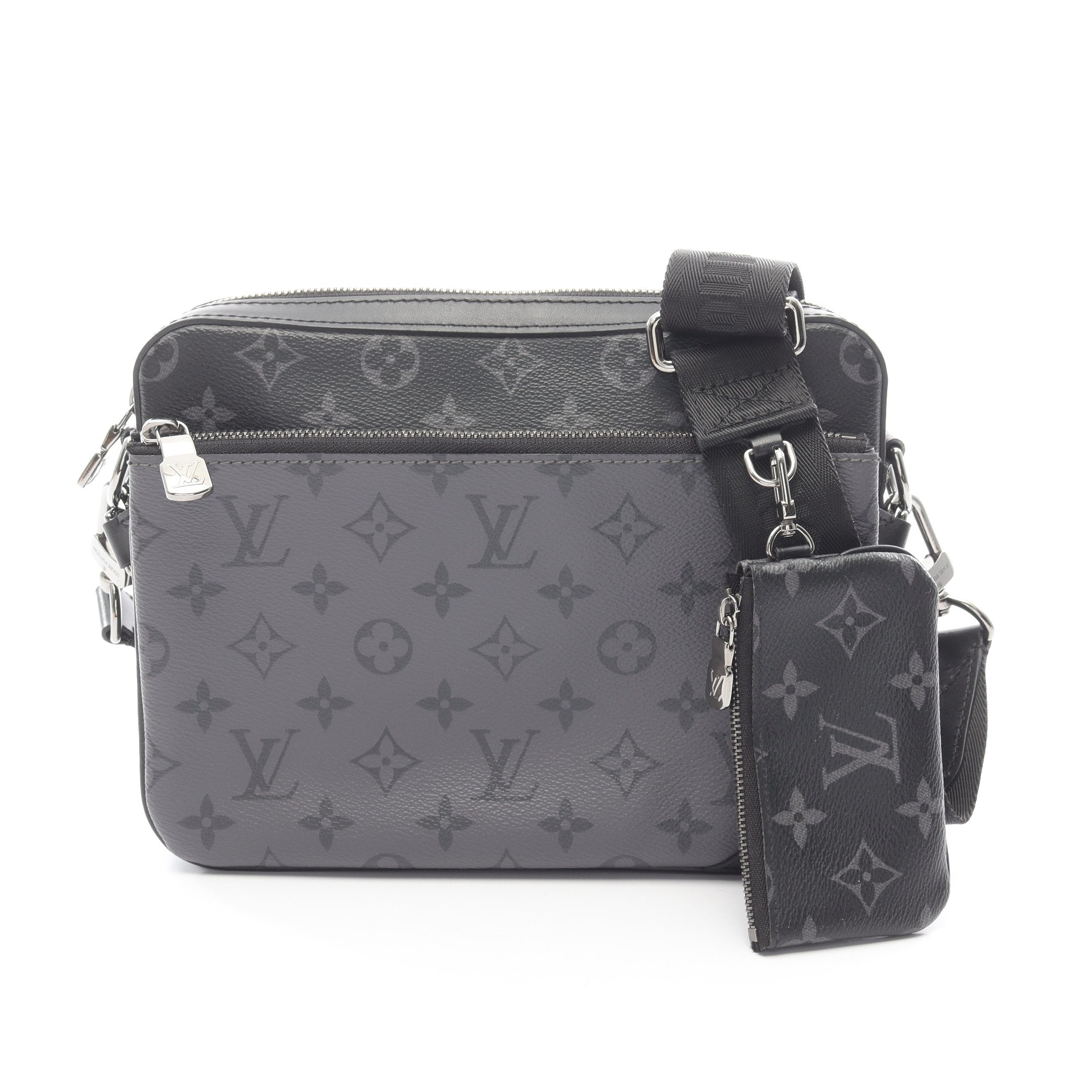 トリオ メッセンジャー モノグラム エクリプス ショルダーバッグ PVC