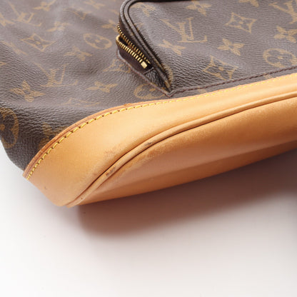 モンスリMM モノグラム バックパック リュックサック PVC レザー ブラウン ルイヴィトン バッグ LOUIS VUITTON