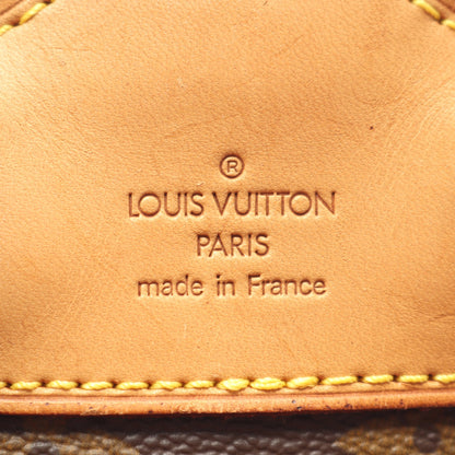 モンスリMM モノグラム バックパック リュックサック PVC レザー ブラウン ルイヴィトン バッグ LOUIS VUITTON