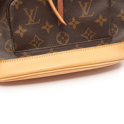 モンスリMM モノグラム バックパック リュックサック PVC レザー ブラウン ルイヴィトン バッグ LOUIS VUITTON