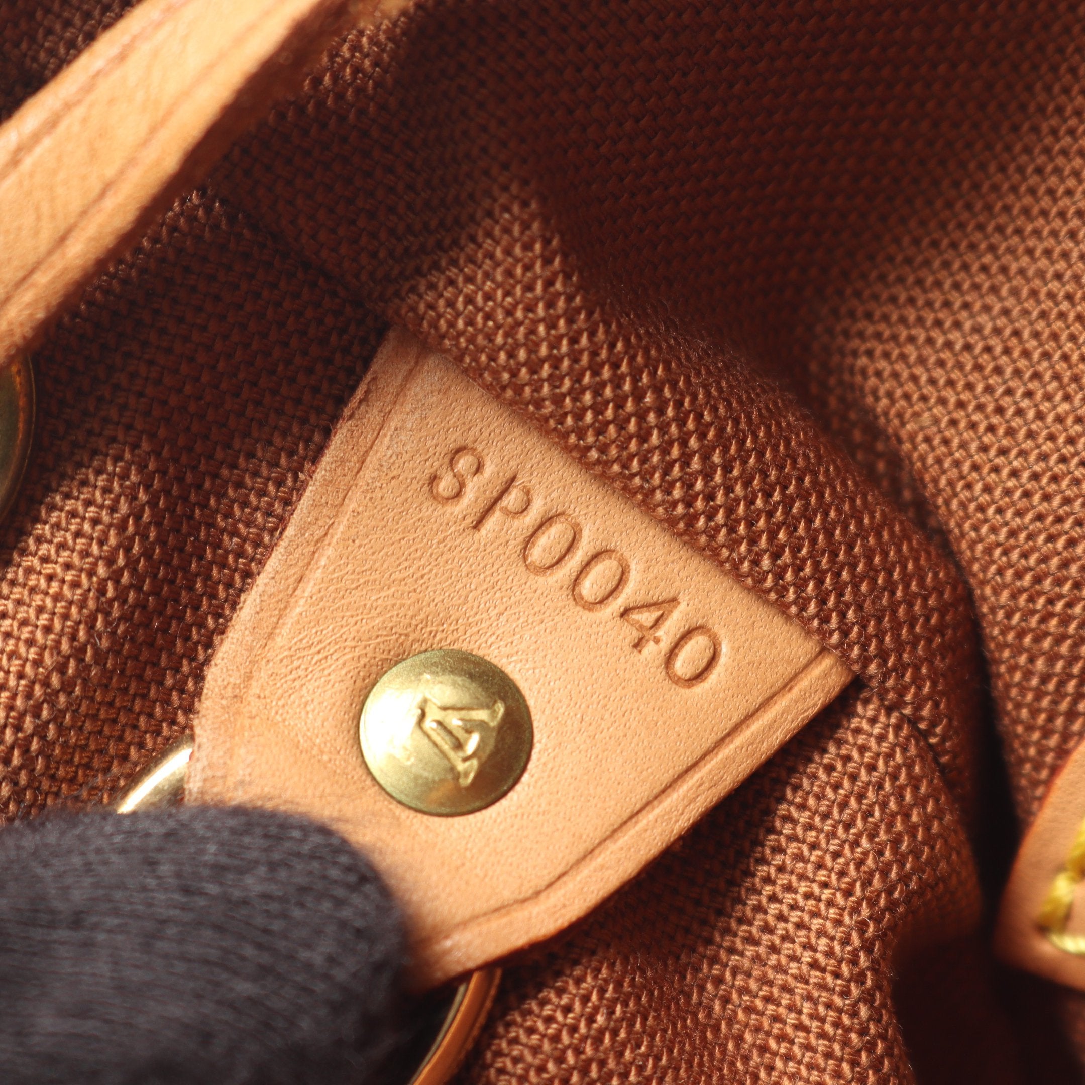 モンスリMM モノグラム バックパック リュックサック PVC レザー