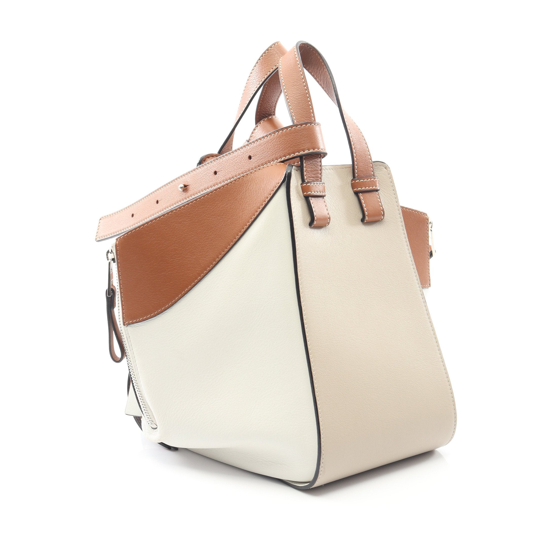 ハンモックバッグ スモール ショルダーバッグ レザー ベージュ