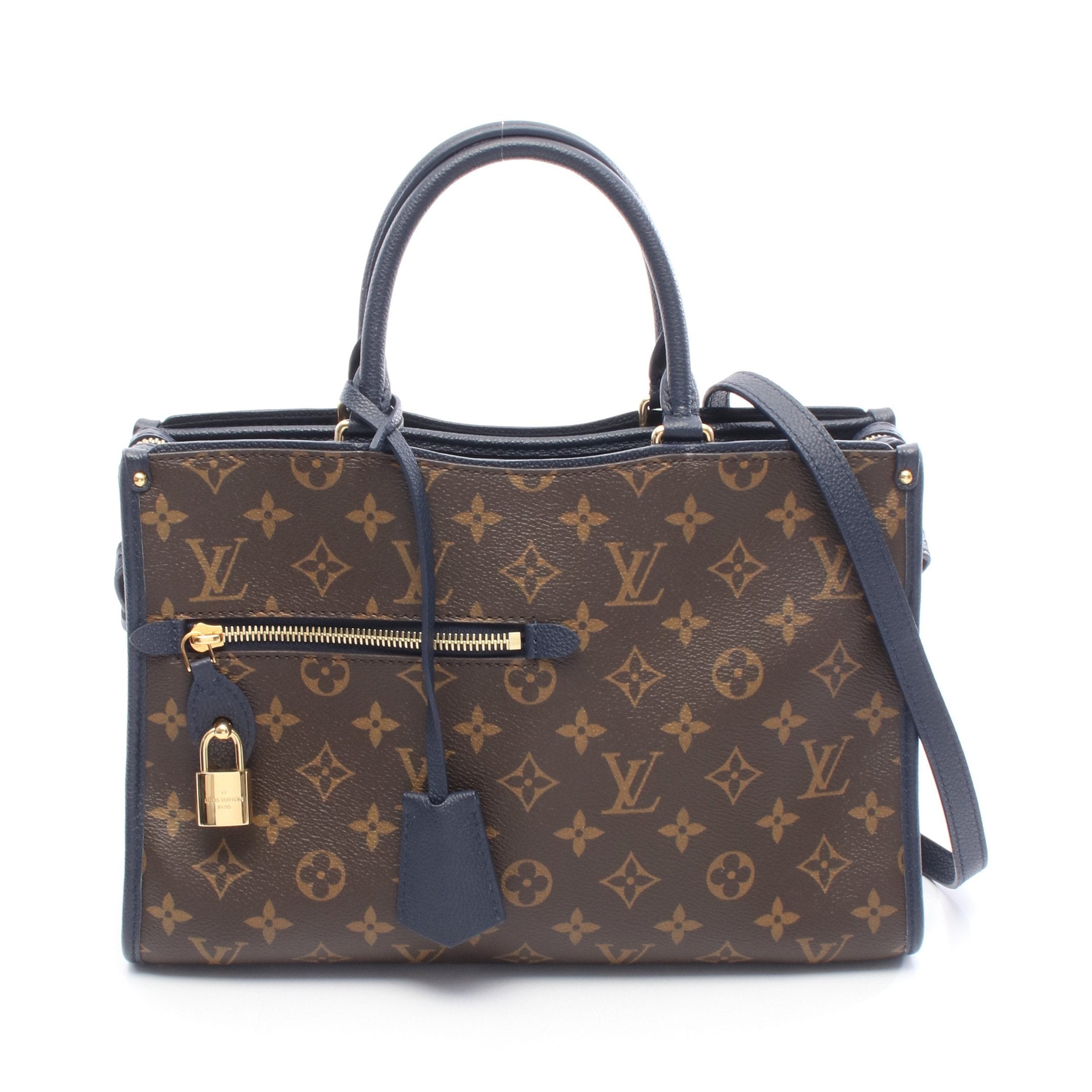 ルイ・ヴィトン モノグラム ポパンクール PM マリーヌ トートバッグ ポパンクールPM モノグラム マリーヌ ハンドバッグ PVC レザー