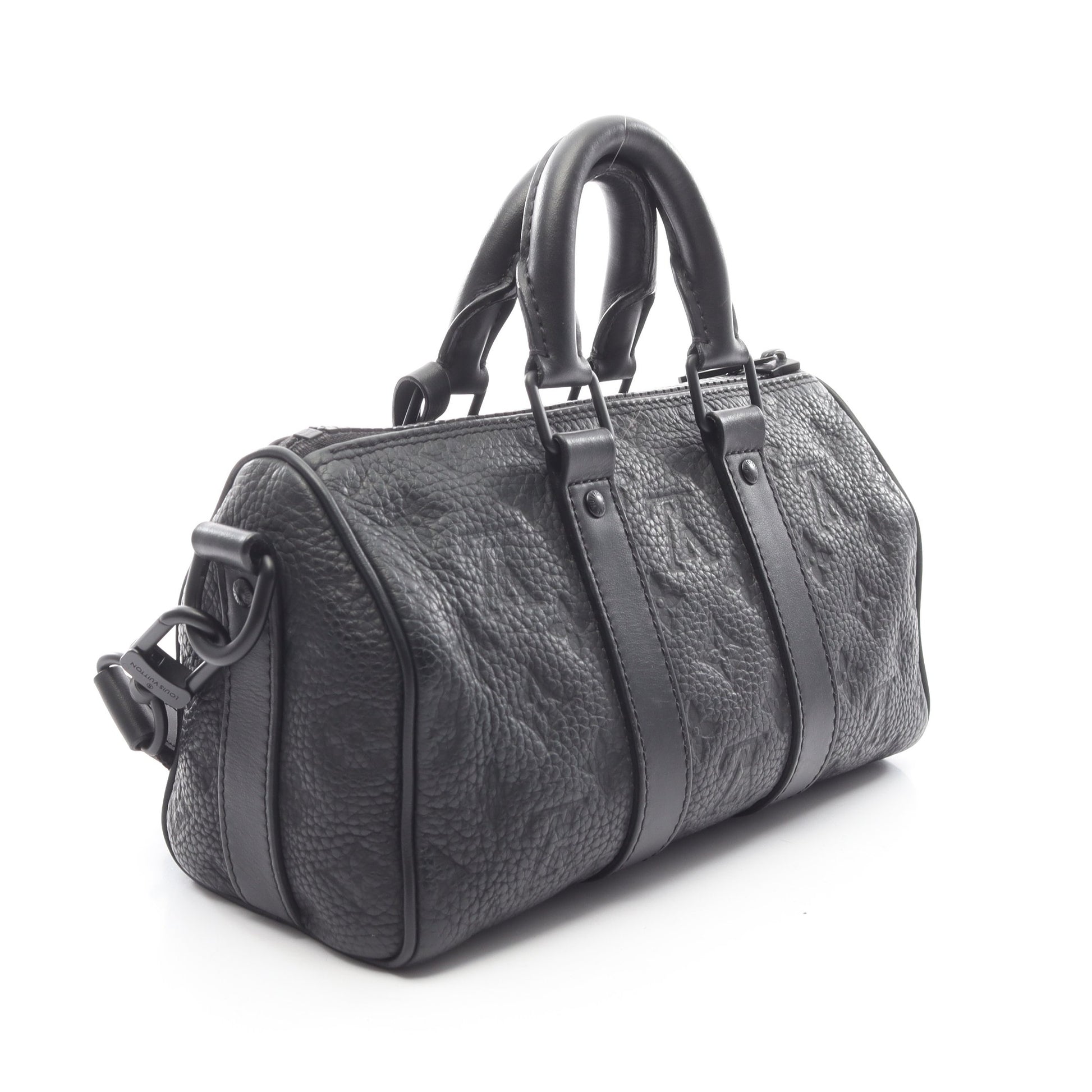 キーポル バンドリエール25 トリヨンモノグラム ノワール ハンドバッグ レザー ブラック 2WAY ルイヴィトン バッグ LOUIS VUITTON