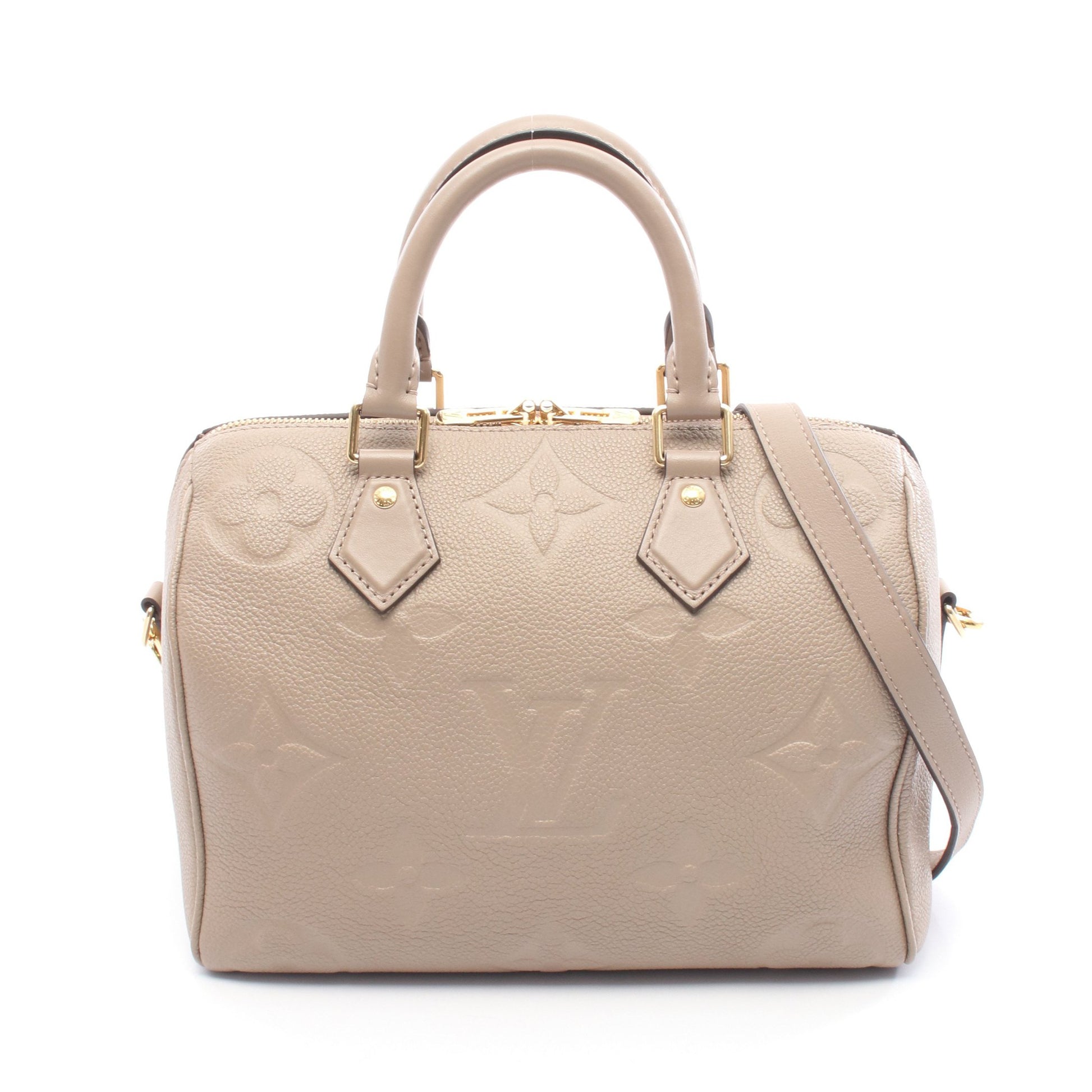 スピーディ バンドリエール 25 モノグラムアンプラント ジャイアント トゥルトレール ハンドバッグ レザー グレーベージュ 2WAY ルイヴィトン バッグ LOUIS VUITTON