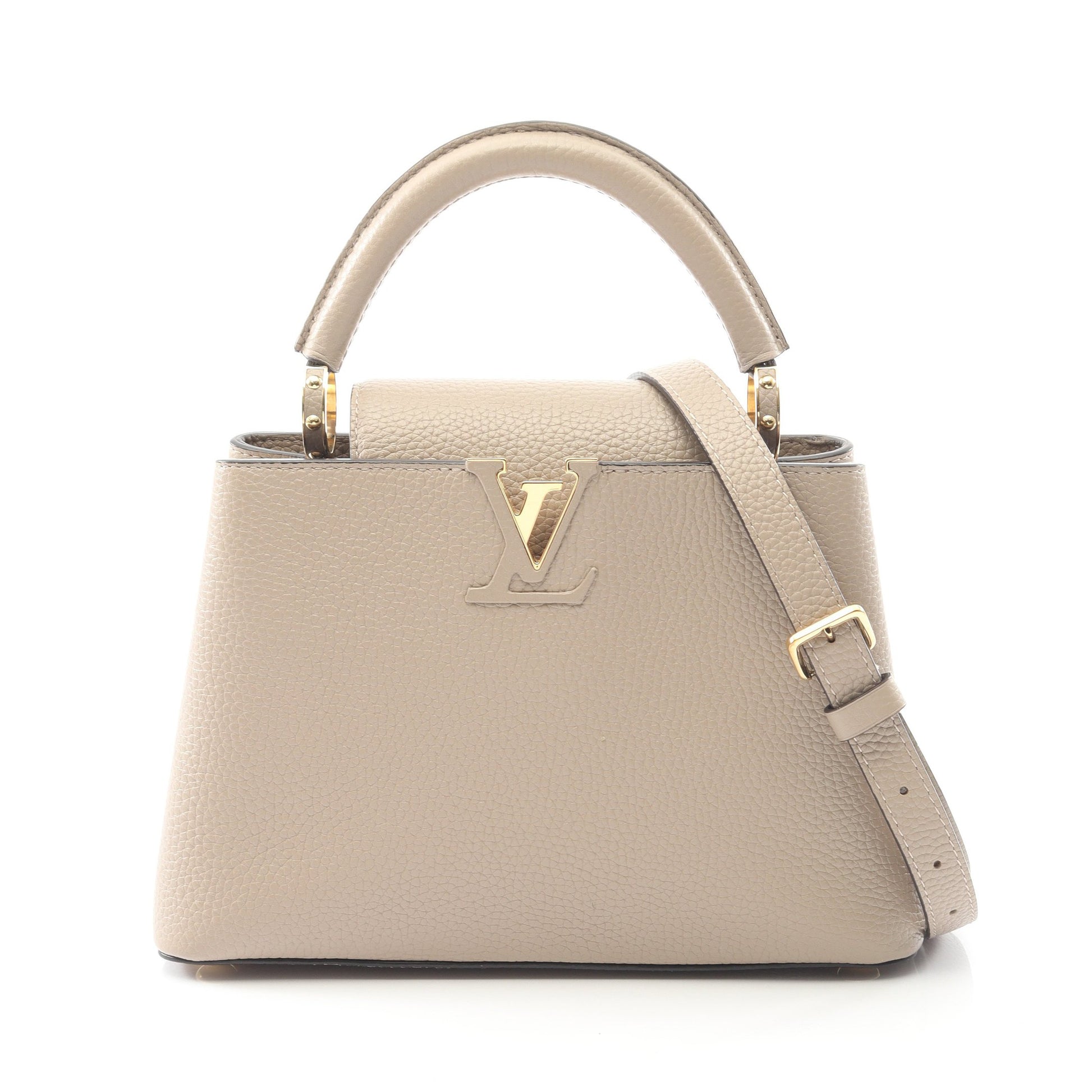 カプシーヌBB ガレ ハンドバッグ トリヨンレザー グレーベージュ 2WAY ルイヴィトン バッグ LOUIS VUITTON