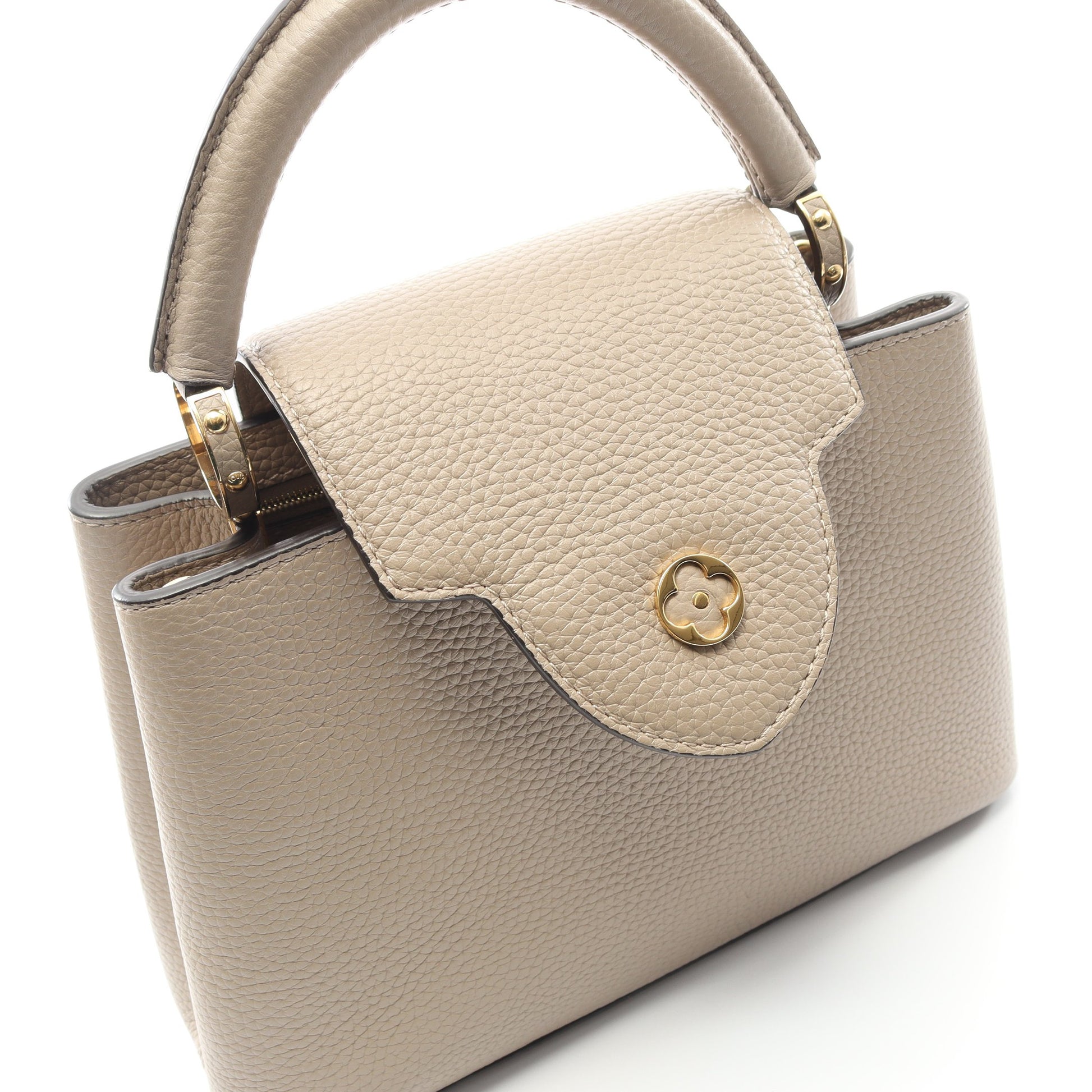 カプシーヌBB ガレ ハンドバッグ トリヨンレザー グレーベージュ 2WAY ルイヴィトン バッグ LOUIS VUITTON