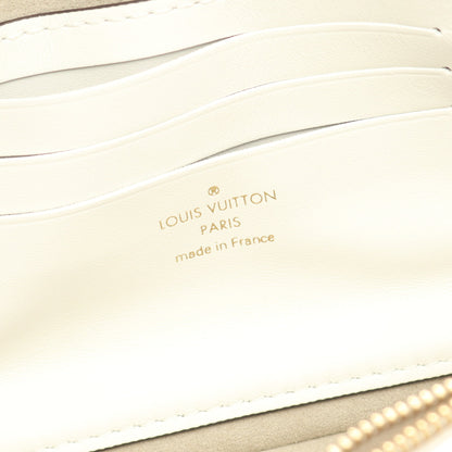 ウォレット オン チェーン アイビー モノグラムフラワー チェーンハンドバッグ レザー ホワイト 2WAY ルイヴィトン バッグ LOUIS VUITTON