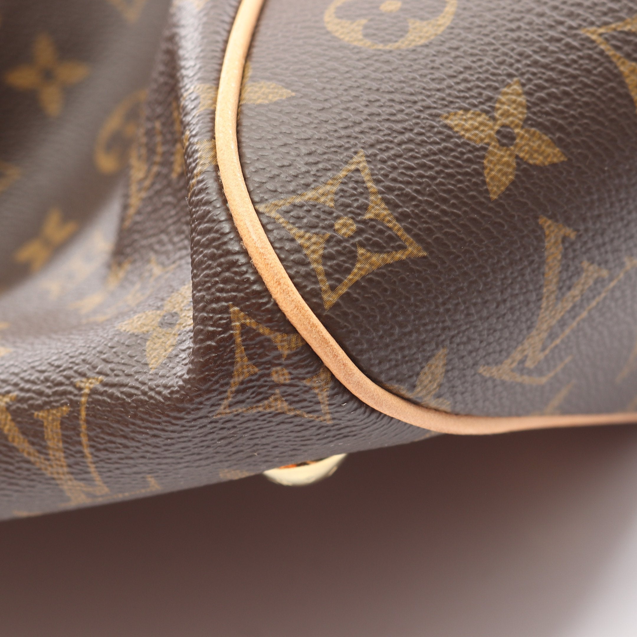 ティヴォリGM モノグラム ハンドバッグ PVC レザー ブラウン ルイ