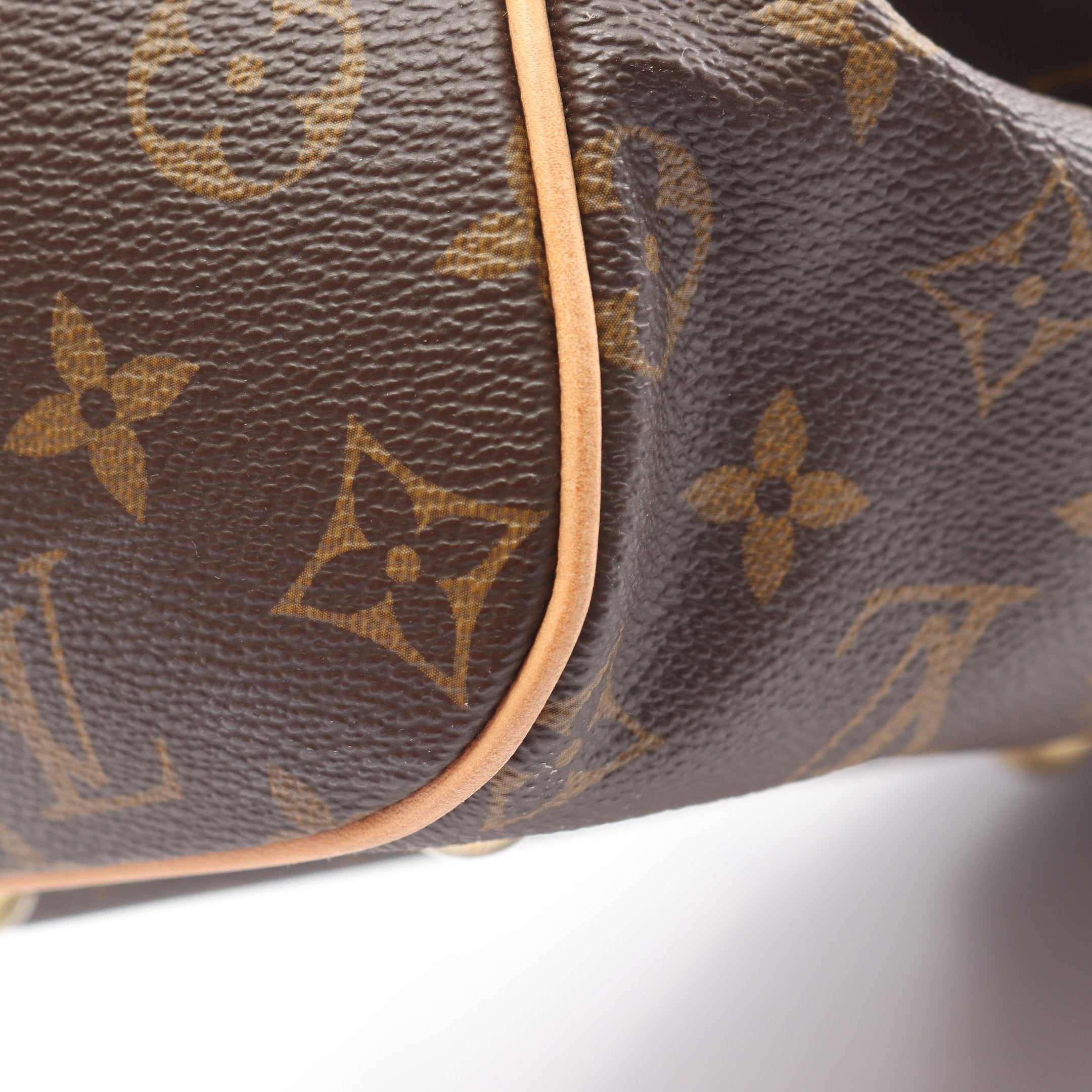 ティヴォリGM モノグラム ハンドバッグ PVC レザー ブラウン ルイ