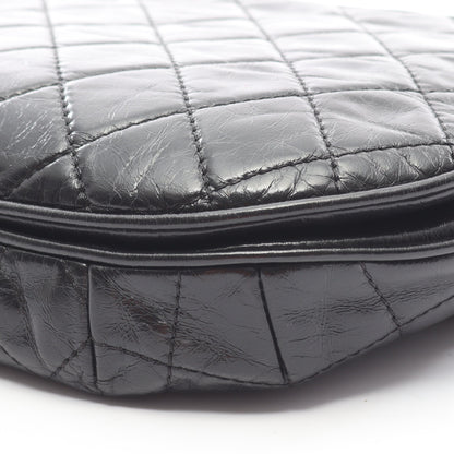 マトラッセ チェーンショルダーバッグ レザー ブラック ゴールド金具 シャネル バッグ CHANEL