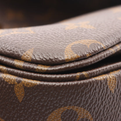 ポシェット メティス MM モノグラム ハンドバッグ PVC レザー ブラウン 2WAY ルイヴィトン バッグ LOUIS VUITTON