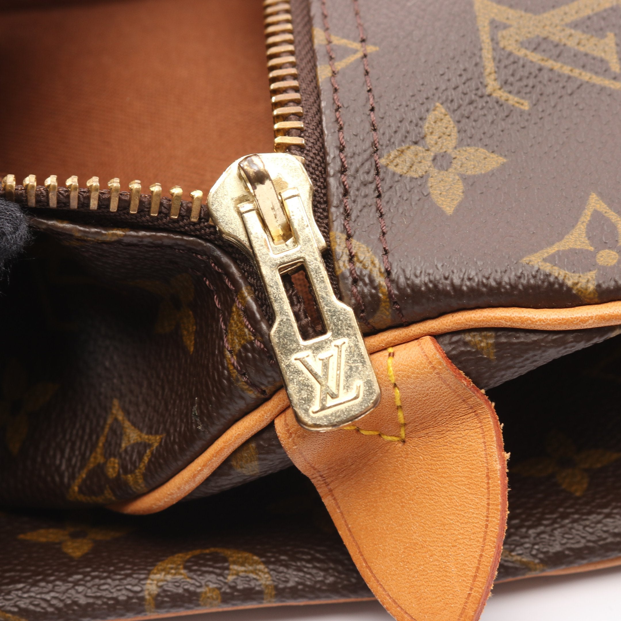 キーポル55 モノグラム ボストンバッグ PVC レザー ブラウン ルイ