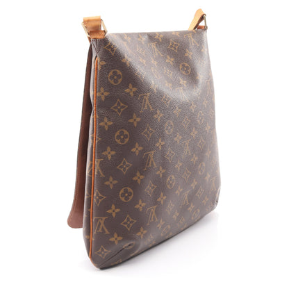 ミュゼット モノグラム ショルダーバッグ PVC レザー ブラウン ルイヴィトン バッグ LOUIS VUITTON