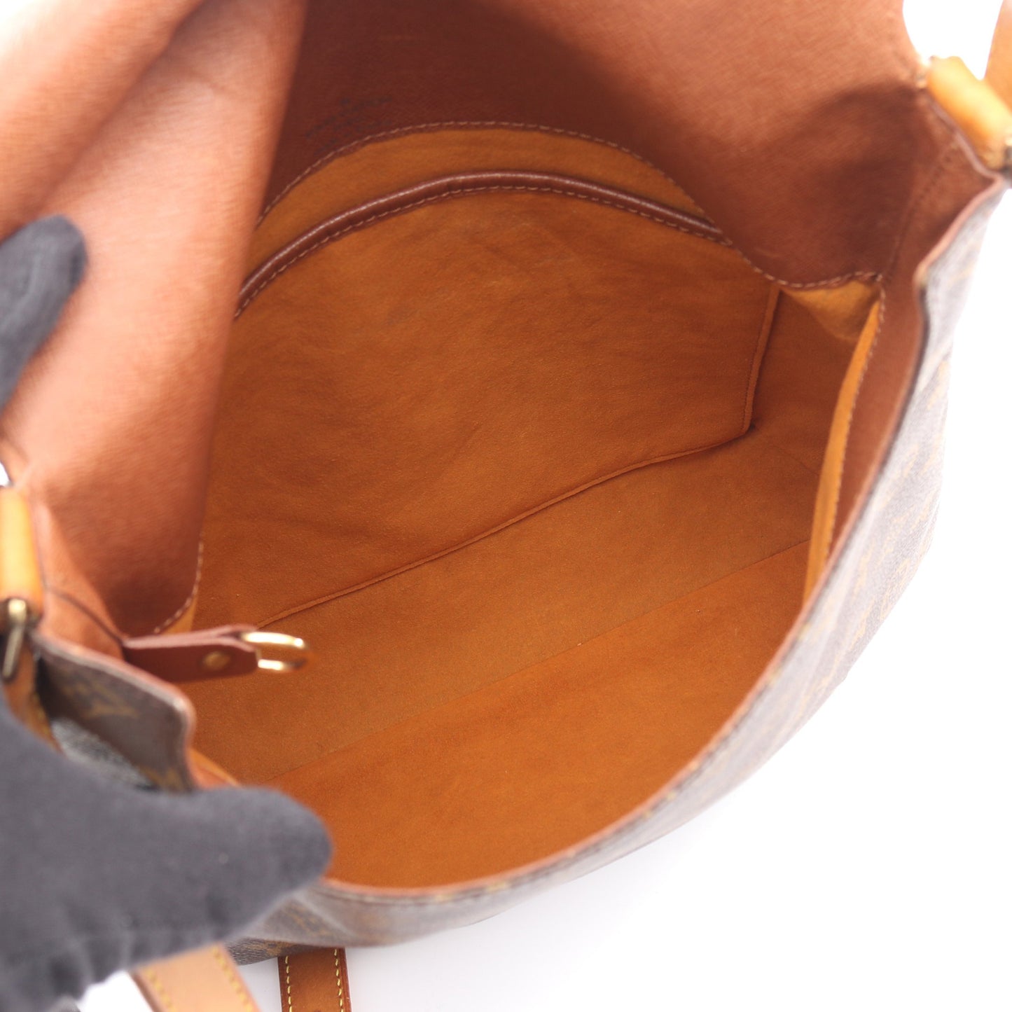 ミュゼット モノグラム ショルダーバッグ PVC レザー ブラウン ルイヴィトン バッグ LOUIS VUITTON