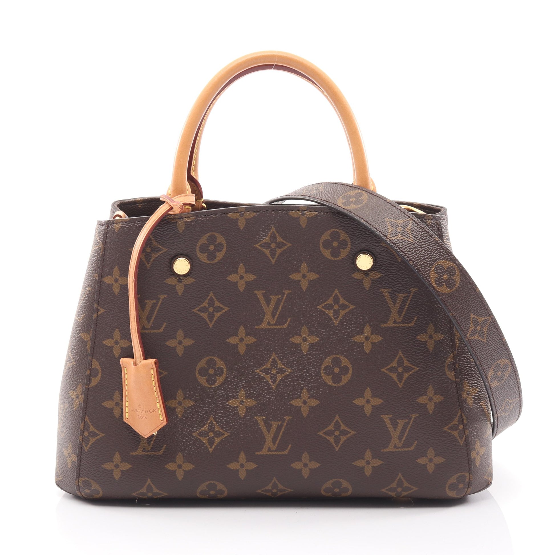 モンテーニュBB モノグラム ハンドバッグ PVC レザー ブラウン 2WAY ルイヴィトン バッグ LOUIS VUITTON