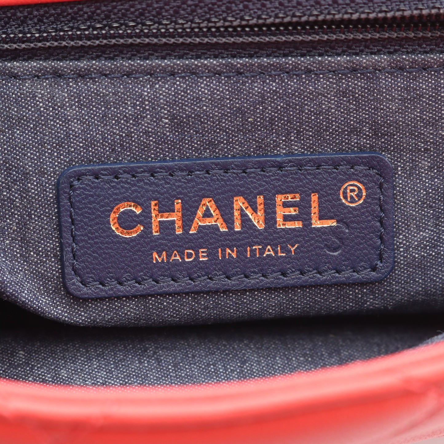ラージ フラップ バッグ マトラッセ チェーンショルダーバッグ ラムスキン オレンジレッド コンビ金具 2WAY シャネル バッグ CHANEL