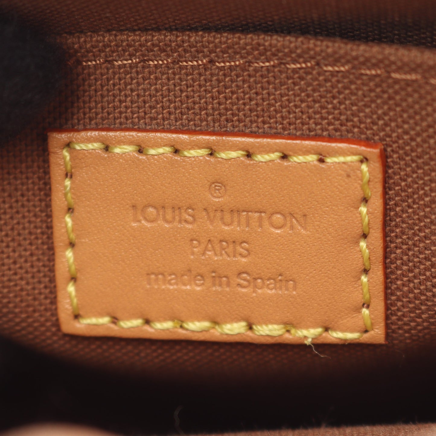 プティット サックプラ モノグラム ハンドバッグ PVC レザー ブラウン 2WAY ルイヴィトン バッグ LOUIS VUITTON