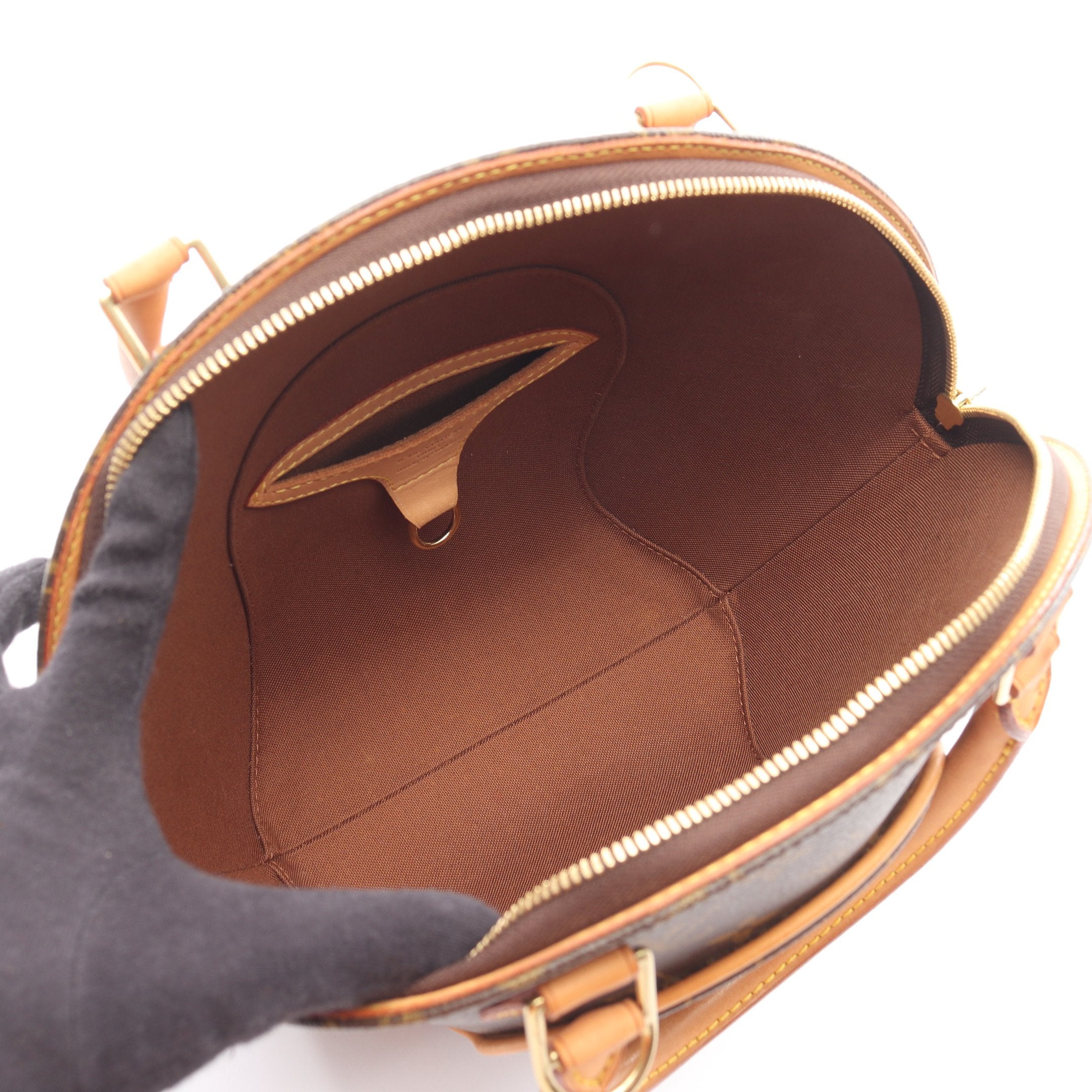 エリプスPM モノグラム ハンドバッグ PVC レザー ブラウン ルイ